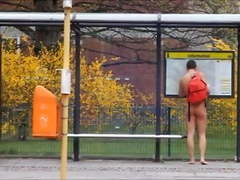 Me naked at the streets of Berlin in daylight