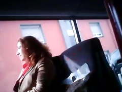 Public masturbation in bus and train