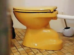 My spycam catch a diaper change on toilet
