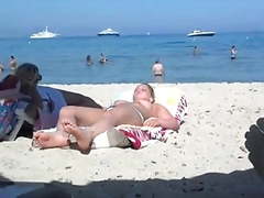 Cute teen sunbathing near me in the South of France
