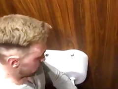 Dirty slag gets abused in toilet