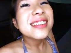 Cute Japanese girl swallows 2 big loads