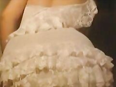 AnalBabsi - In white dress oiling her pussy