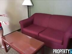 Sexy tenant sucks dick to be able to stay