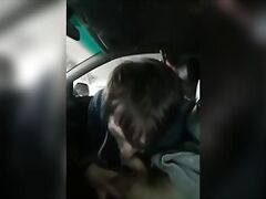 sucking 23yo bud in his parents car again