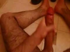 Huge iranian dick in bathroom