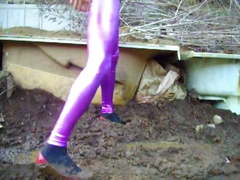 Asian CD Wanking In The Mud