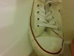Cum On Nurse's Converse All-Star White Shoes With At Work
