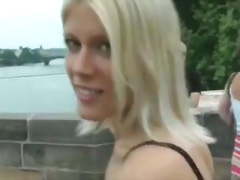 Hot Czech Girl Strips Outdoors Scene #1